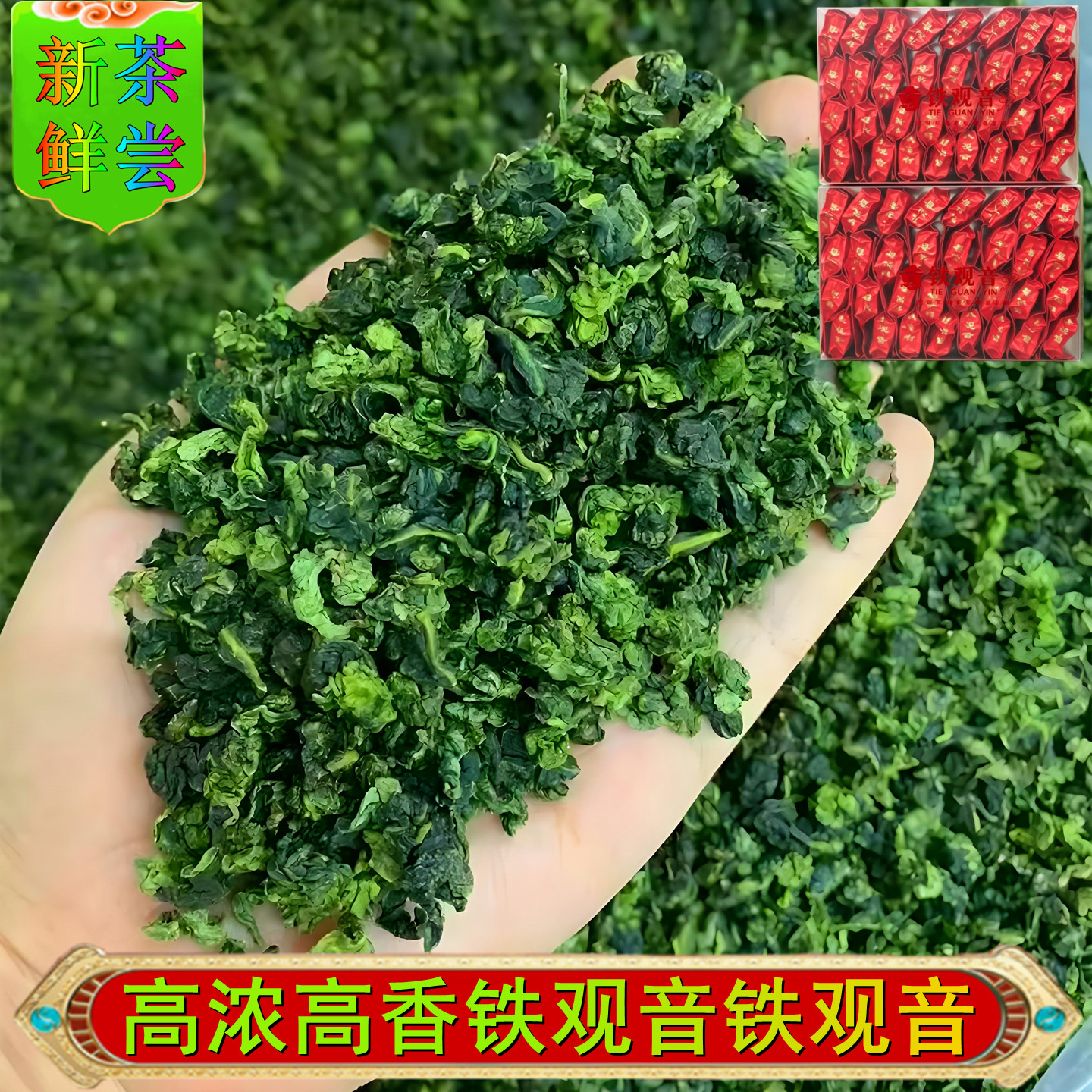拖酸铁观音高山茶浓香型脱酸消拖消青大味传统兰花香新茶500g盒装