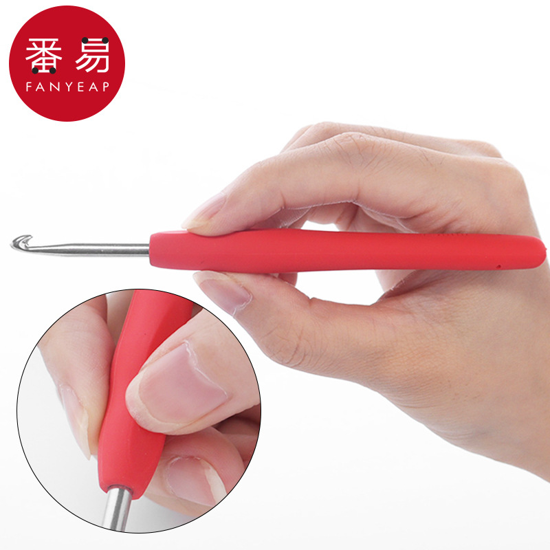 钩针A1P55-手工编织材料包毛线软柄毛衣玩偶包斜挎包勾针便携工