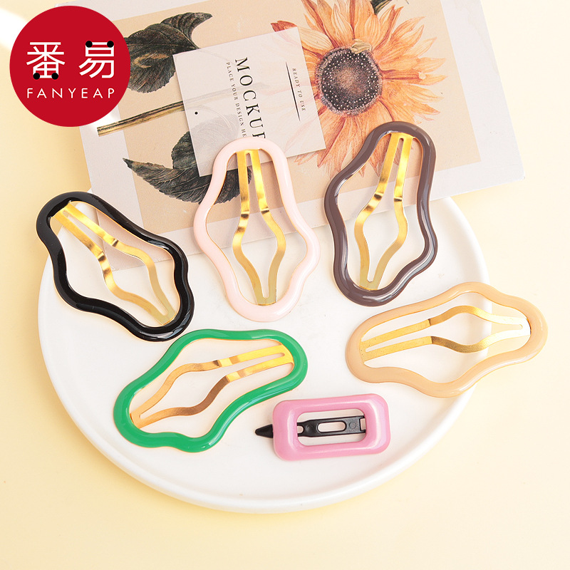 发夹/碎发夹B1pq808-刘海夹前额黑色发卡头发夹子头发饰碎发小号