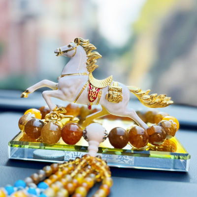 2026马年新款车载摆件马到成功