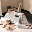 睡衣男士 可外穿冬天家居服套装 纯棉长袖 男款 高级感休闲大码 春秋季