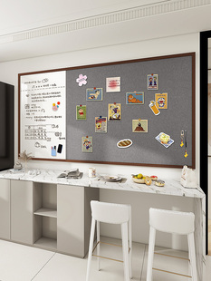 磁吸白板毛毡板组合相框照片墙背景板相片照片展示墙磁性黑板家用