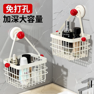 吸盘废弃洗脸巾收纳盒壁挂卫生间浴室二次棉柔巾擦脸巾挂篮置物架