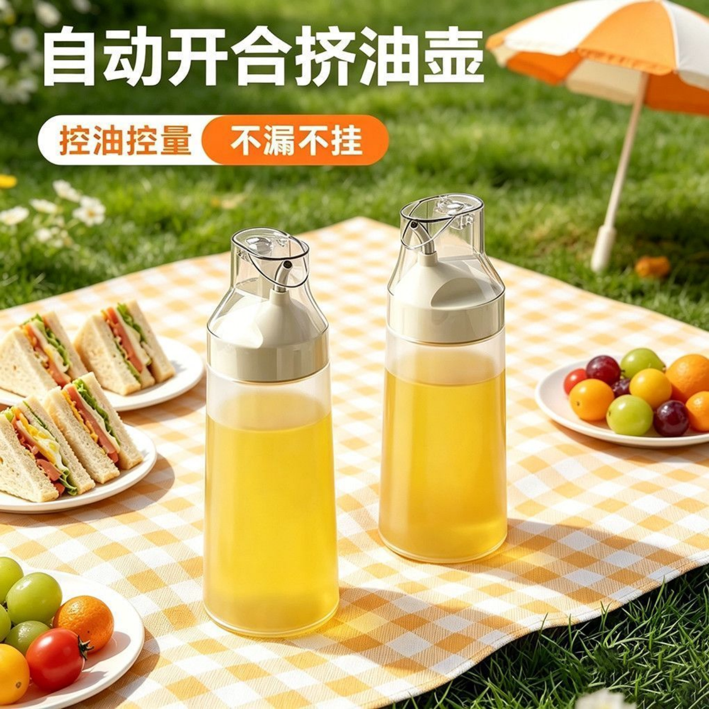 厨房食品级挤压油壶分装防漏家用