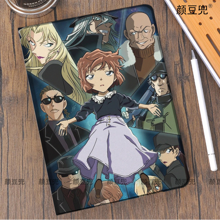 灰原哀 名侦探ipad10.2适用air5/6保护套matepad pro11 Air3笔槽mini56皮套小米5/6pro12.9华为11.5S动漫软壳