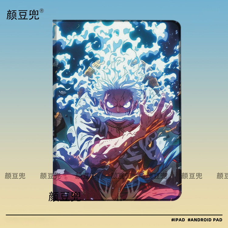 海贼王 路飞尼卡ipad10.2适用air5/6保护套matepad pro11 Air3笔槽mini56皮套小米5/6pro12.9华为11.5 VIVO3