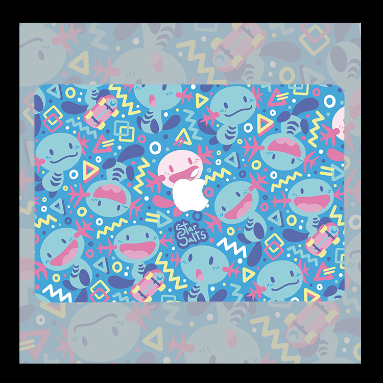 可爱乌波 宝可梦 适用苹果macbook air13.3寸 pro14笔记本12保护壳15寸 Max16芯片Macbook苹果电脑保护套M3