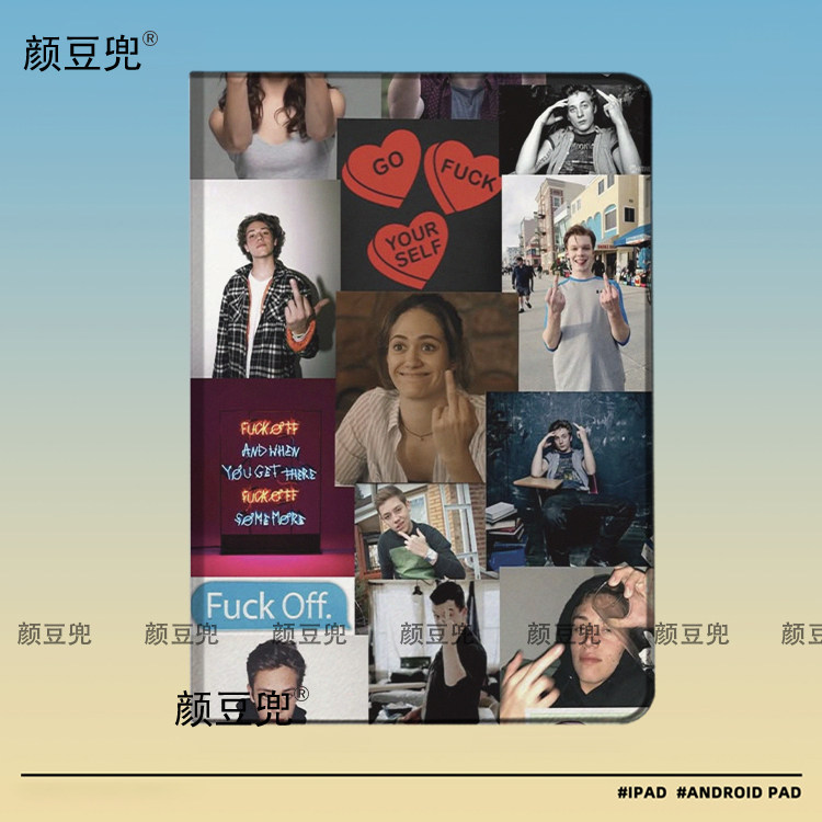 无耻之徒美剧恶搞ipad10.2适用air5/6保护套matepad pro11 Air3笔槽mini56皮套小米5/6pro12.9华为11.5壳VIVO