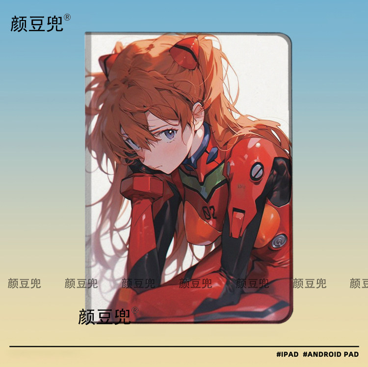 EVA明日香 福音战士 ipad10.2适用于air4/5保护套matepad pro11 Air笔槽mini5/6皮套Pro12.9小米5/6pro华为M6