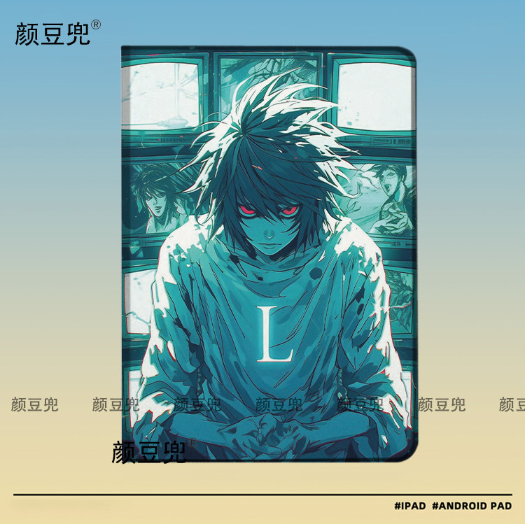 死亡笔记L 动漫周边 ipad10.2适用air4/5保护套matepad pro11 Air3笔槽mini5/6皮套小米5/6pro12.9华为11.5寸