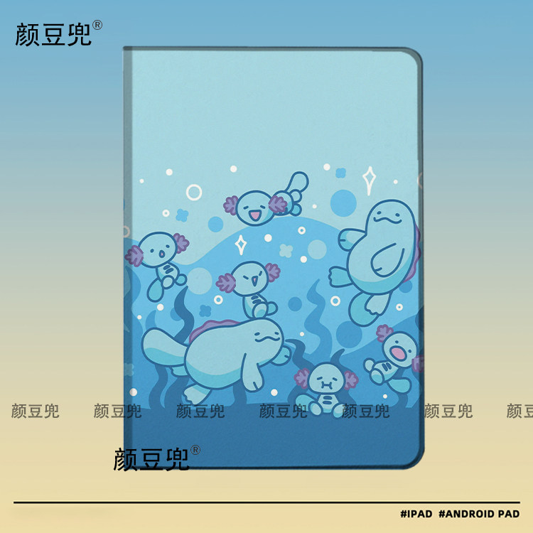 乌波 沼王动漫ipad十11代平板皮套ipad10.2适用air5/6平板套pro11 Air3笔槽mini6 7皮套小米6 78华为12宝可梦