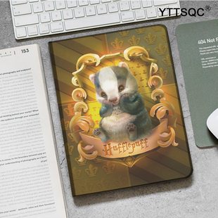 赫奇帕奇ipad10.2哈利波特适用air3/4保护套pro11笔槽mini6獾院M6