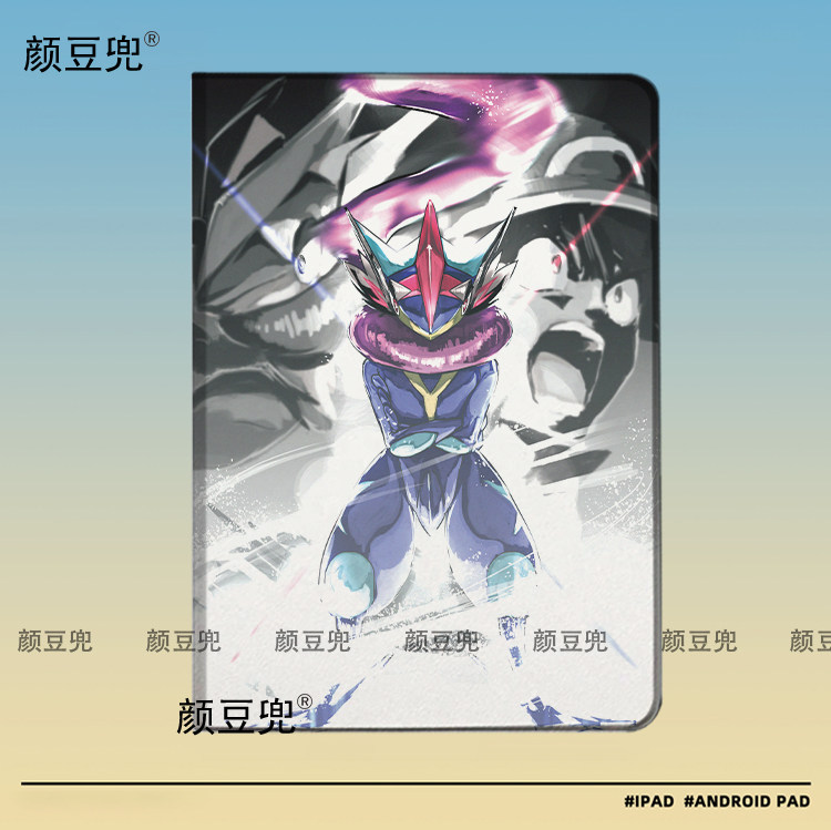 彩铅甲贺忍蛙宝可梦ipad10.2适用air4/5保护套matepad pro11Air3笔槽mini5/6皮套小米5/6pro12.9华为11.5荣耀