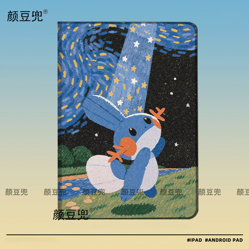 水跃鱼 宝可梦 ipad十11代ipad10.2适用air5/6保护套matepad pro11 Air3笔槽mini5 6 7皮套 小米678华为Air12