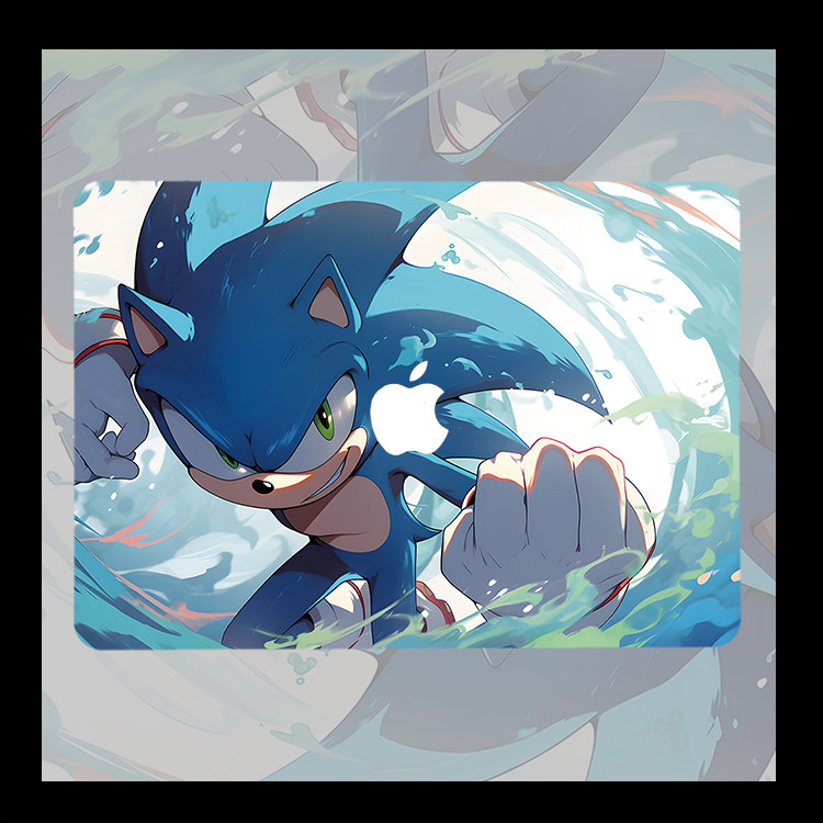 刺猬索尼克 动漫周边 适用苹果macbook air13.3寸 pro14笔记本12保护壳15寸 Max16 Macbook苹果电脑保护套M3