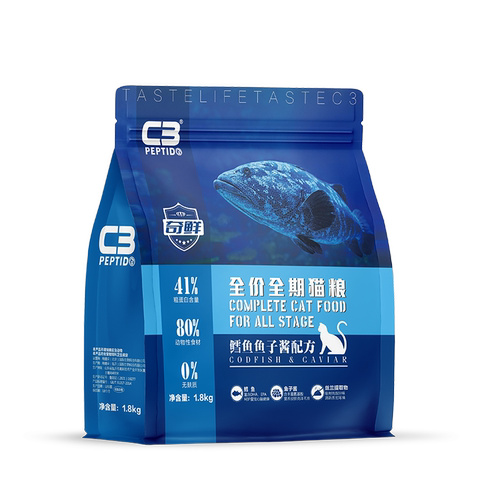 【C3厂家自营店】C3奇鲜系列全价全期通用多口味配方猫粮1.8kg