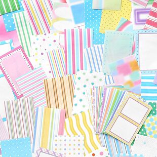 100张便签本 朝光暮影系列ins风可撕素材手帐打底留言记事备忘纸