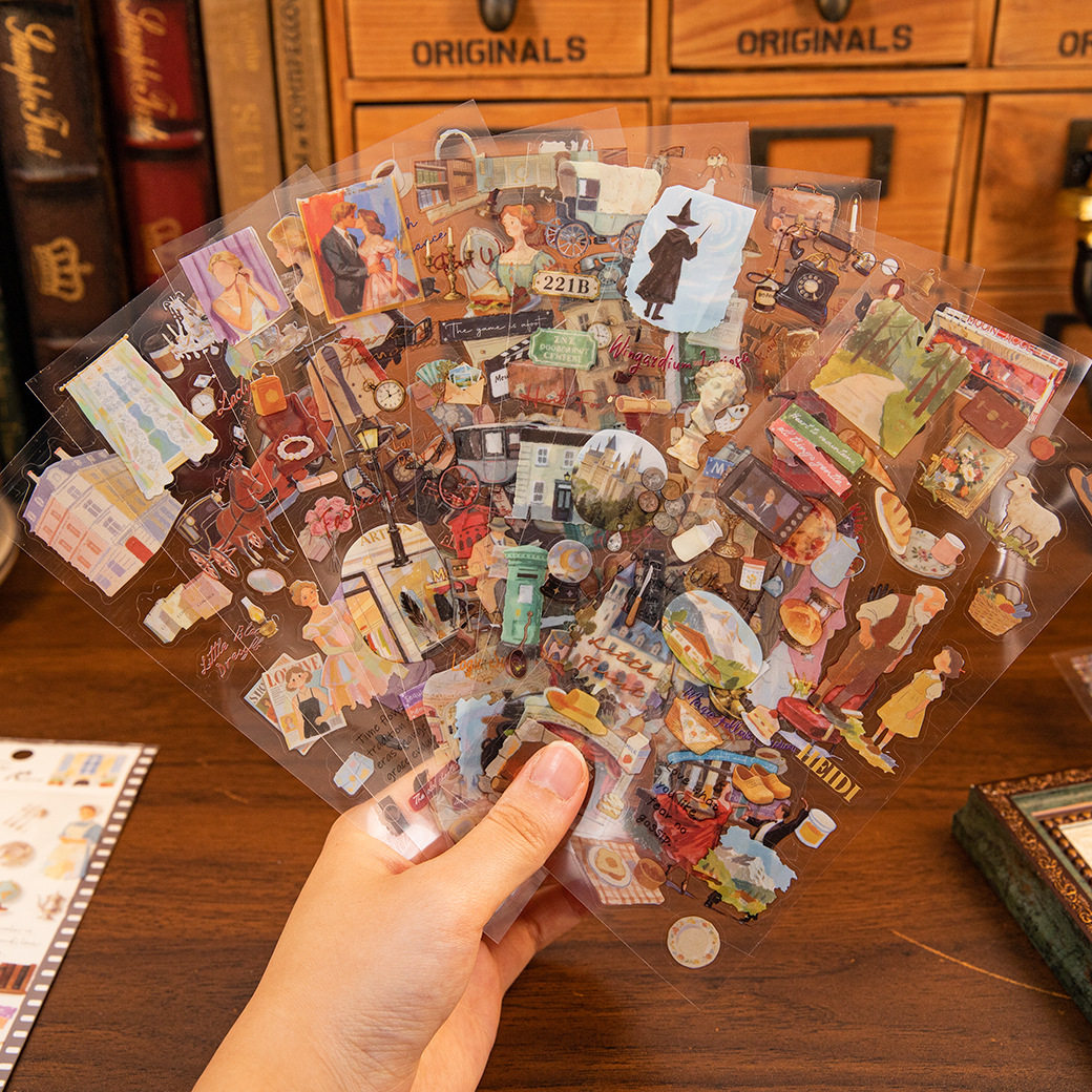 光影风物志系列切膜造景贴纸 创意美式风图案素材手帐diy装饰拼贴,文具电教/文化用品/商务用品,贴纸/立体贴纸,淘宝优惠券,粉丝福利购,淘宝优惠卷