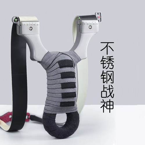 新式比赛弹弓304不锈钢左岸战神弹弓激光线切割扁皮弹弓直板弹工