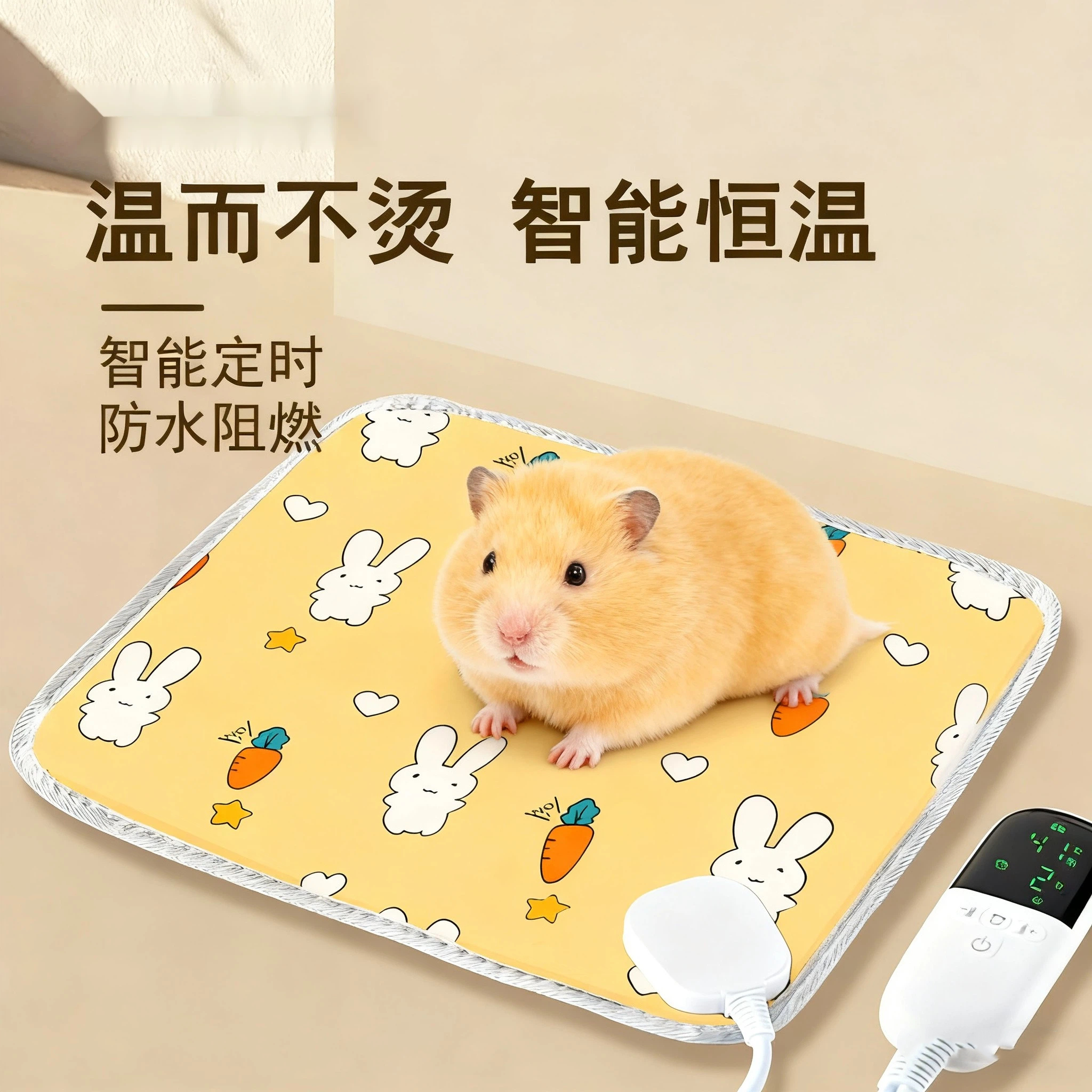 金丝熊加热垫冬季宠物电热毯猫狗取暖恒温防咬发热垫子智能定时宠