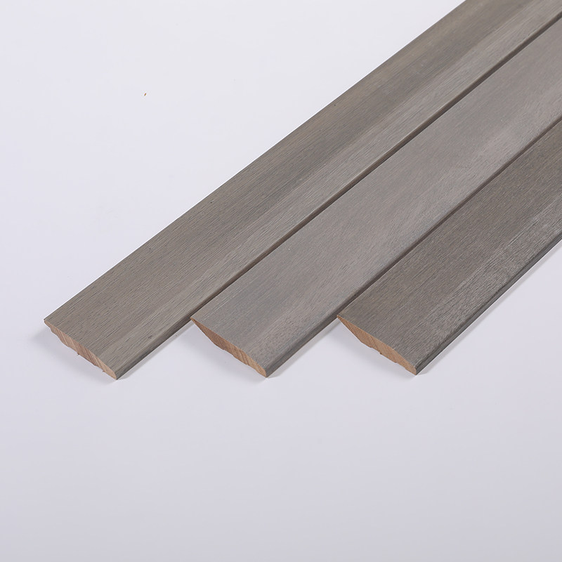 迦奈木纹定制实木踢脚线番龙眼木质 亚光效果地脚线 源头工厂直营