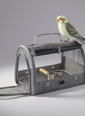透气外出便携鸟笼玄凤鹦鹉外带包牡丹出门手提包小太阳遛鸟背包