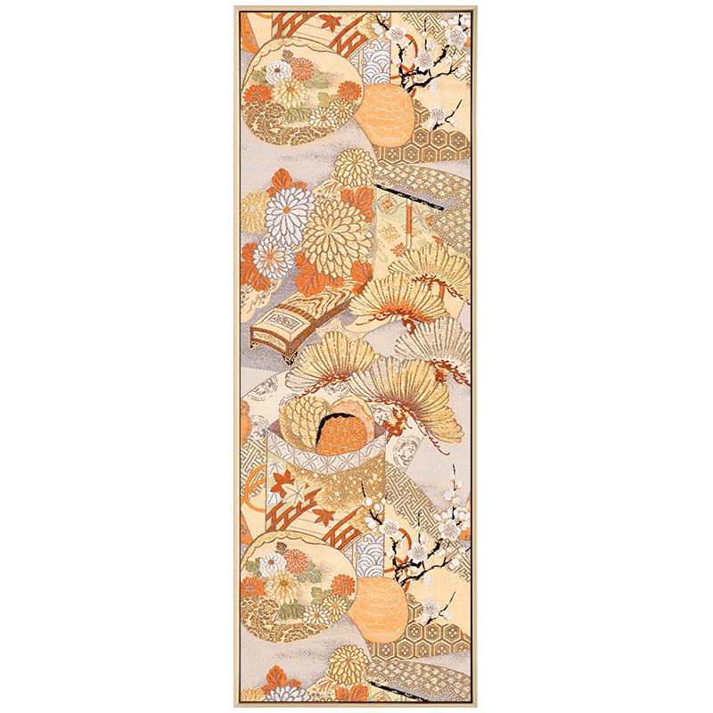 日式花纹餐厅客厅组合装饰画和风茶室榻榻米壁画入户