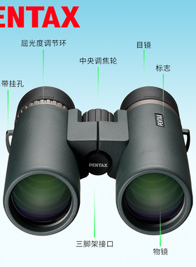 日本宾得PENTAX进口SDED双筒望远镜高清高倍专业防水便携观鸟旅行