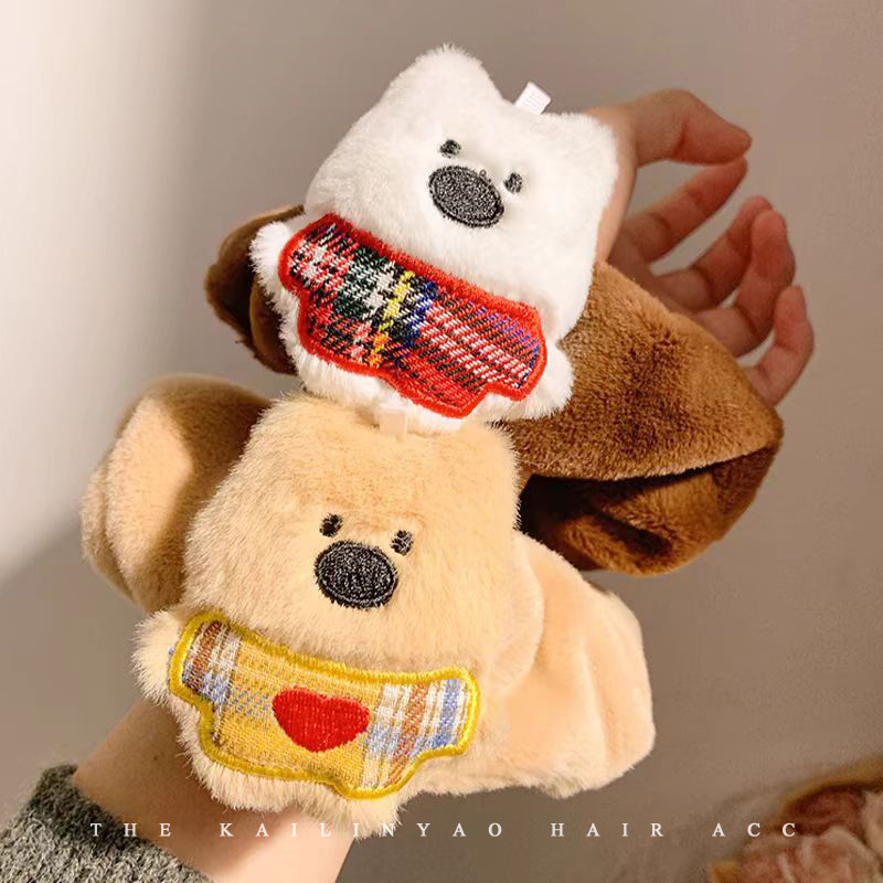 小熊大肠发圈秋冬新款