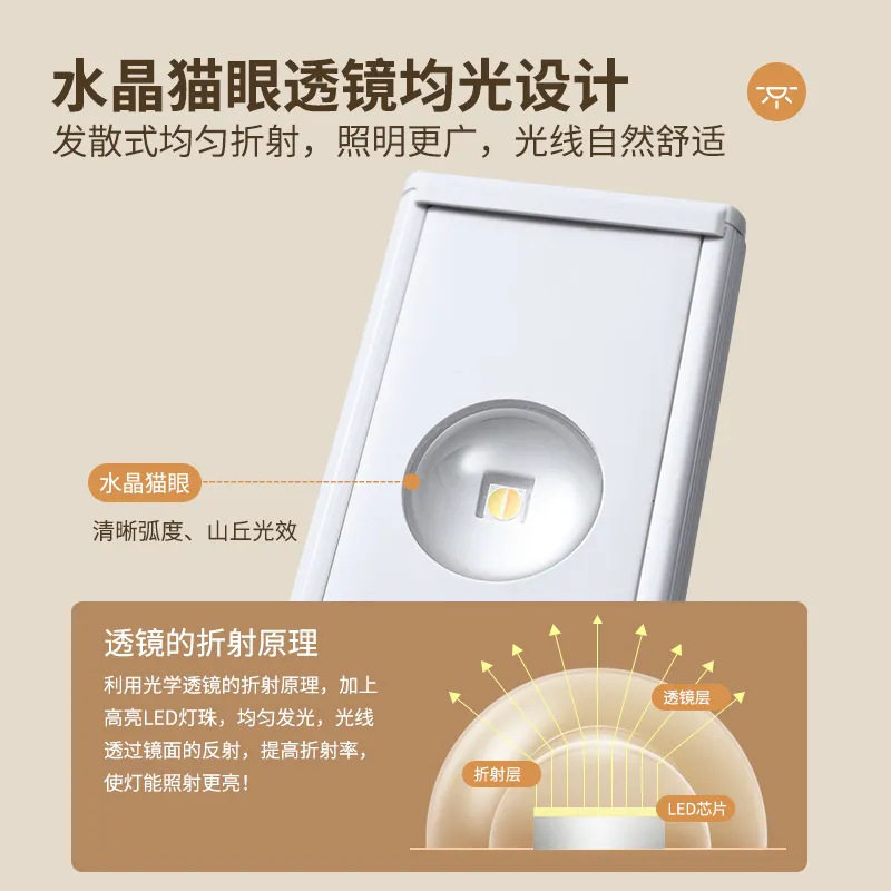 智能led人体感应灯无线充