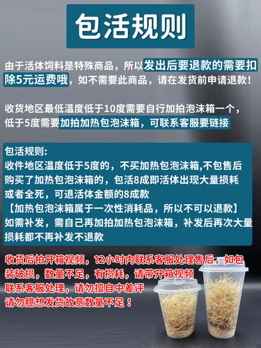 蟋蟀活体饲料奶茶杯装防逃脱内含高蛋白饲料守宫食物蜥蜴螳螂蜘蛛