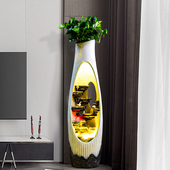 现代北欧循环流水客厅电视柜旁装 饰假山喷泉水景摆件乔迁新居礼品