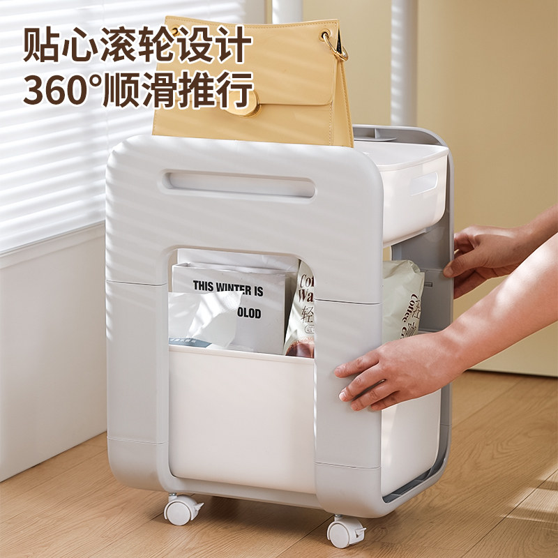 办公室工位放包神器好物台面办公桌面收纳柜置物架桌下书包整理架