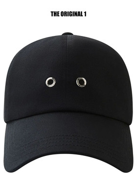 THE ORIGINAL 1王嘉尔同款金属气孔简约休闲男女黑色嘻哈帽鸭舌帽