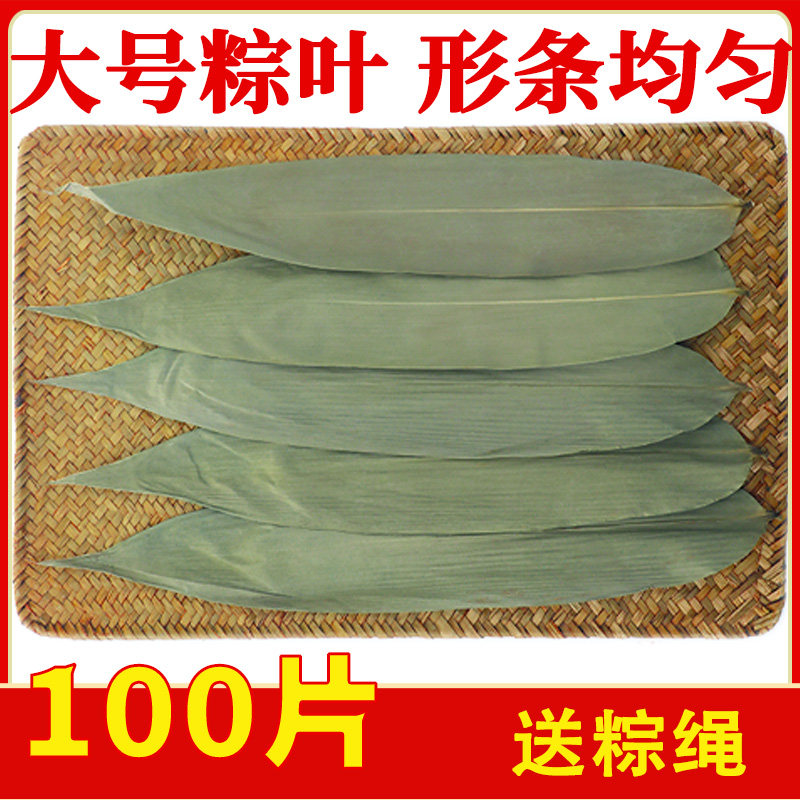 粽叶免邮新鲜大100片箬叶包粽子的叶子特大粽子叶干大号本地棕叶