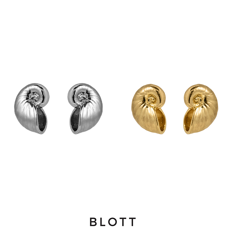 【宋茜同款】BLOTT度假系列 金银海螺造型耳环
