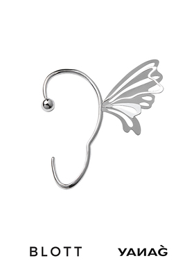 BLOTT YANAG合作款 立体蝴蝶造型耳挂 精灵耳环