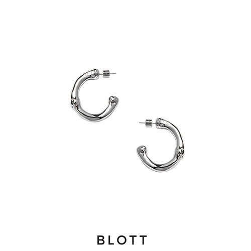 blott竹节造型董洁同款耳环