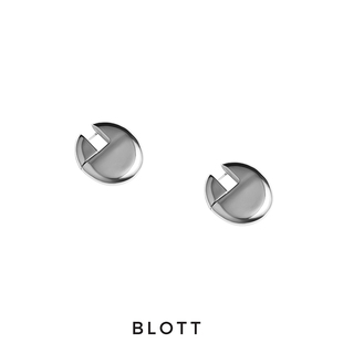 【赵丽颖/杨紫琼同款】BLOTT 高级椭圆型百搭耳环纯银耳针耳饰