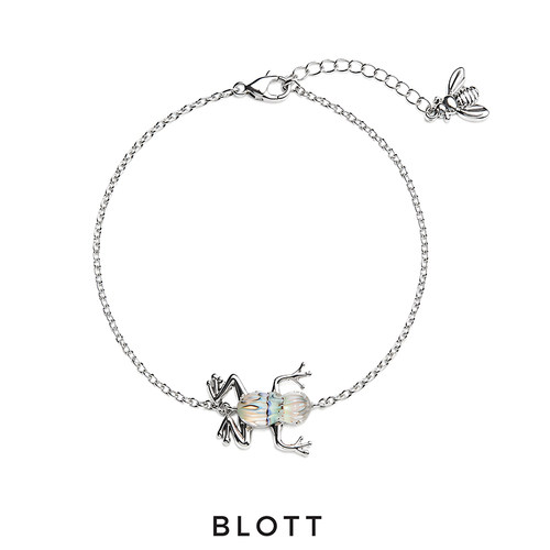 BLOTT 盛夏系列 青蛙鲍鱼贝银色手链