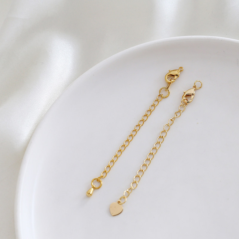 diy饰品配件14K包金18K保色尾链延长链自制手链项链手作首饰材料