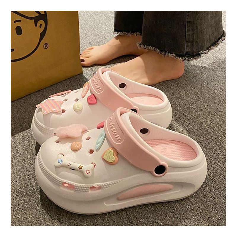 多巴胺~女生!厚底防臭防滑洞洞鞋