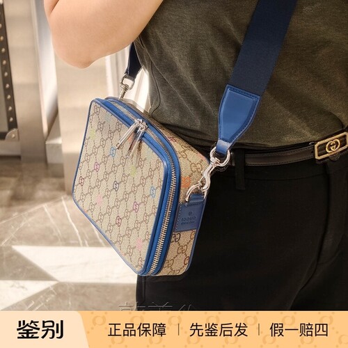 Gucci男士单肩斜挎包早秋百搭款