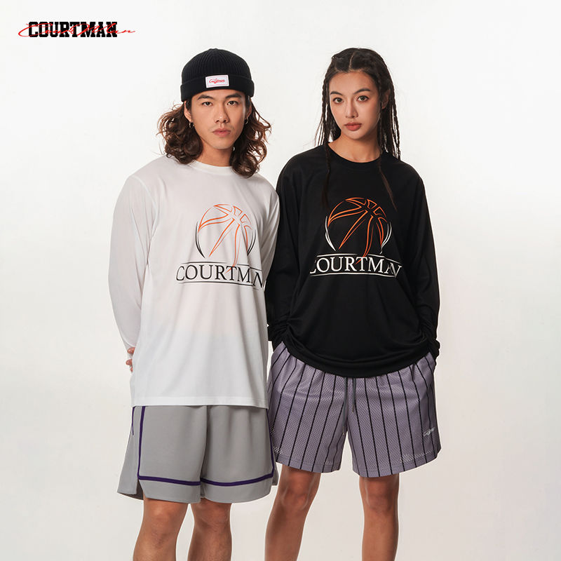 野球帝长袖投篮服廓形印花男女款