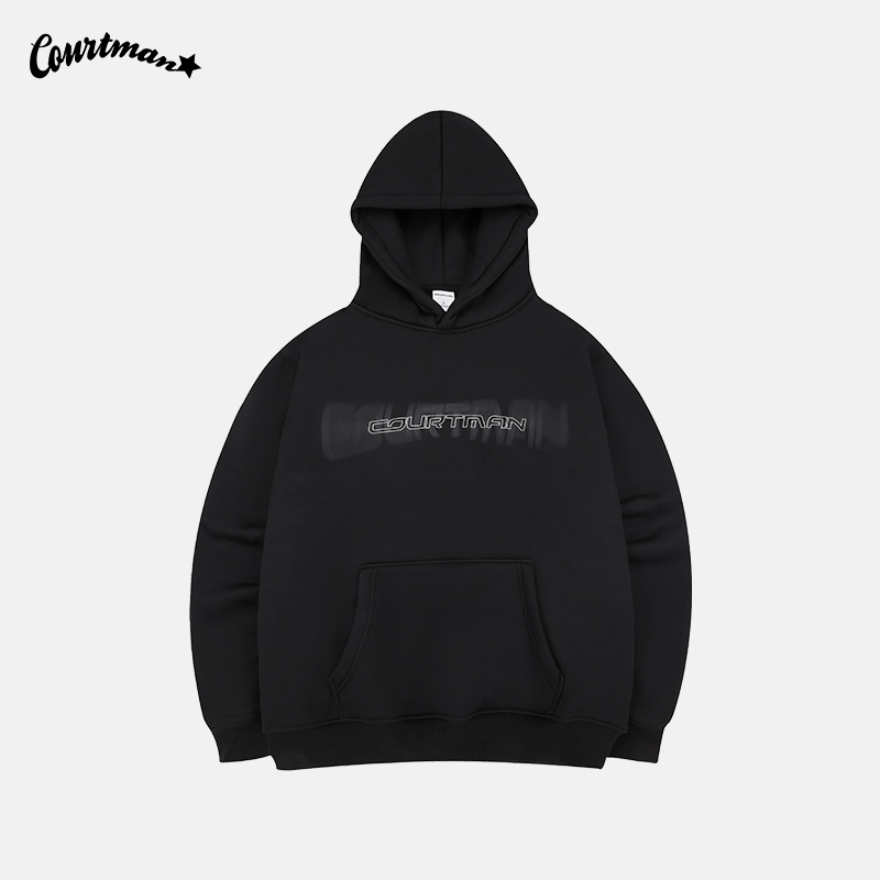 COURTMAN运动休闲情侣连帽卫衣