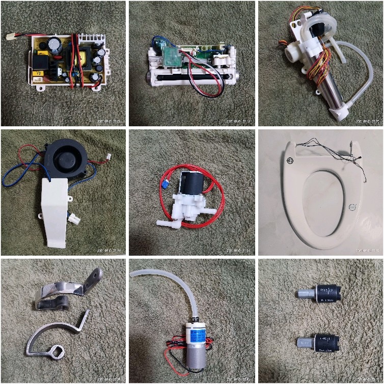 适配便洁宝B6320智能马桶配件座圈加热器脉冲阀恒压阀电磁阀喷枪
