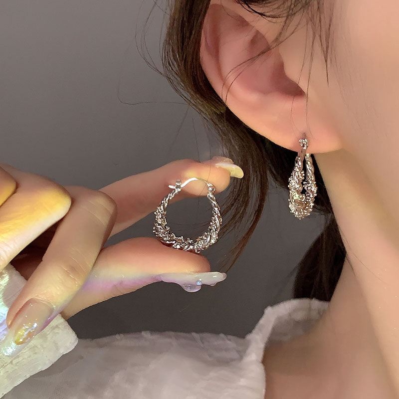 高级感缠绕闪钻耳扣个性冷淡风耳环2026年新款潮简约气质耳饰女,饰品/流行首饰/时尚饰品新,耳钉,淘宝优惠券,粉丝福利购,淘宝优惠卷