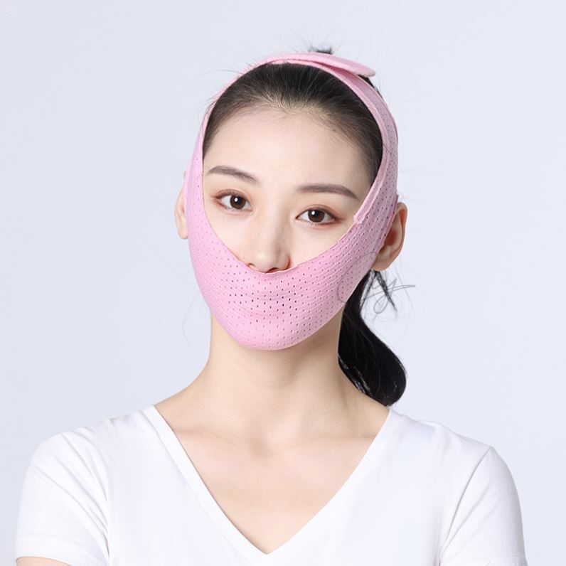 小V脸面罩绷带睡眠脸部瘦脸仪神器提拉紧致线雕法令纹口呼吸矫正