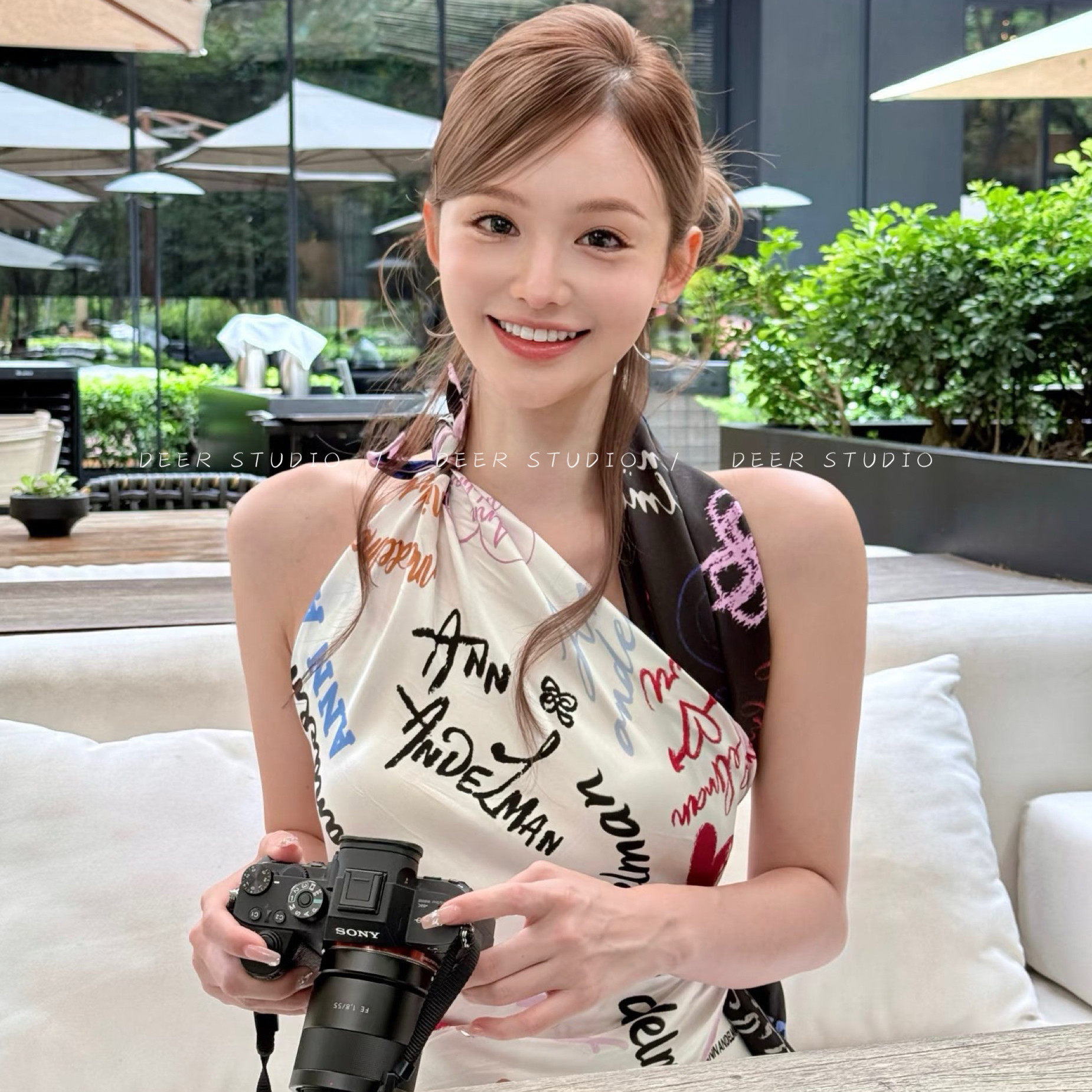 甜心涂鸦 2026新款法式抹胸上衣女外穿高级感露背泰式独特小吊带