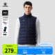 卡尔美轻薄羽绒马甲男外穿冬季 保暖体育生训练服跑步运动背心 新款